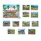 Collections Etc Folk Art Collection Jigsaw Puzzles - Set of 12